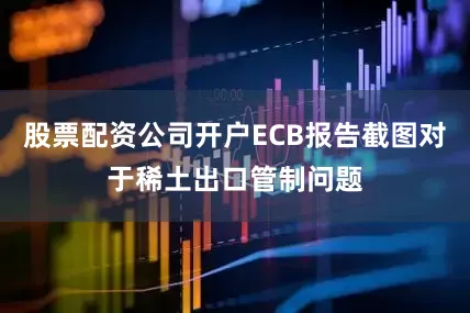 股票配资公司开户ECB报告截图对于稀土出口管制问题